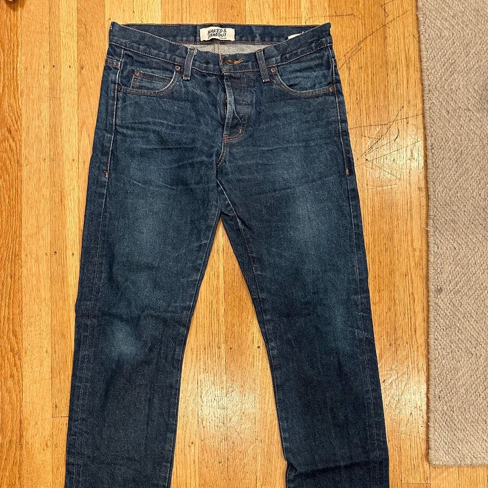 Naked & Famous Indigo Selvedge Jeans - Size 31 Skinny Guy